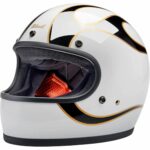 Gringo Helmet - White Flames