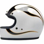 Gringo Helmet - White Flames - Billede 2