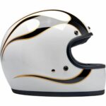 Gringo Helmet - White Flames - Billede 3