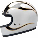 Gringo Helmet - White Flames - Billede 4