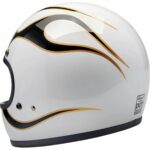 Gringo Helmet - White Flames - Billede 5